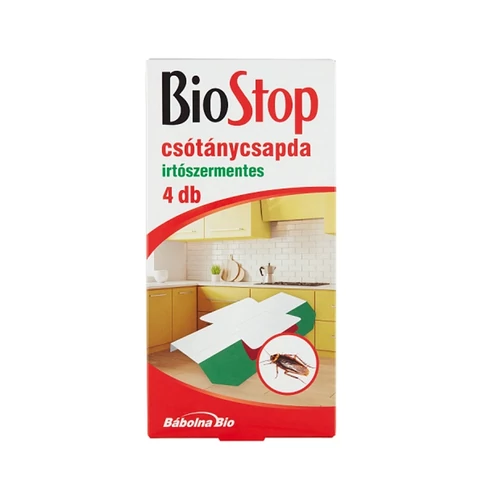 Csótánycsapda Biostop – 4 darabos csomag, csótányfogó csapda beltéri használatra