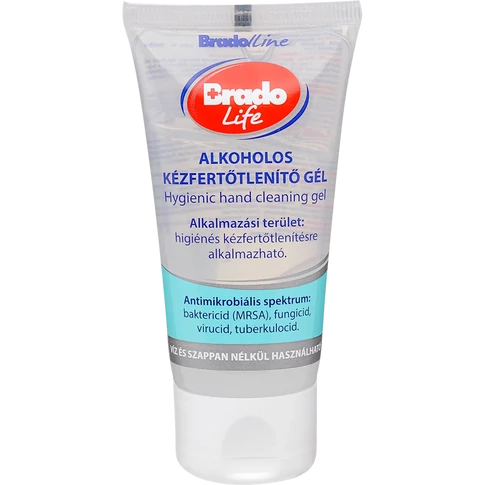 Kéz- és bőrfertőtlenítő gél tubusos 50 ml Bradolife