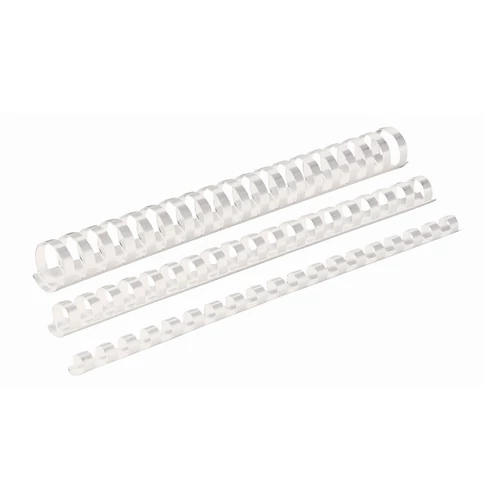 Spirál műanyag, 8mm, 21-40lap, 100 db/doboz, Fellowes® fehér