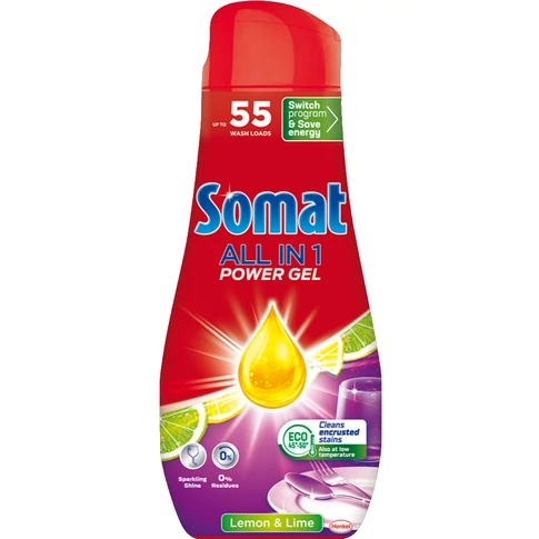 Mosogatógél 990 ml All in One Somat Lemon