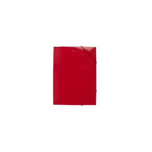 Gumis mappa A4, 400g. karton EVOffice piros