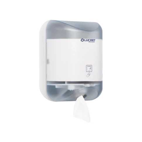 Adagoló toalettpapírhoz műanyag L-One Mini Lucart_892288W áttetsző fehér/fehér