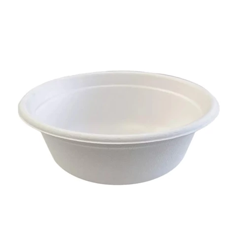 Tányér leveses 750 ml komposztálható cukornád 50 db/csomag, natúr