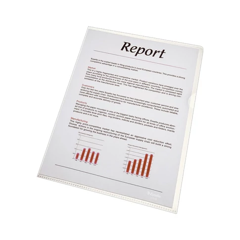 Genotherm `L` A4, 75 micron víztiszta 54810 100 db/csomag, Esselte