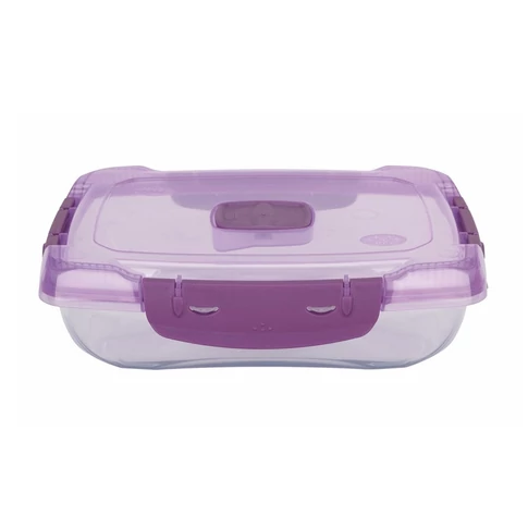 Ételtároló doboz 0,7 literes csatos és szelepes mikrós-fagyasztós_lányos színek