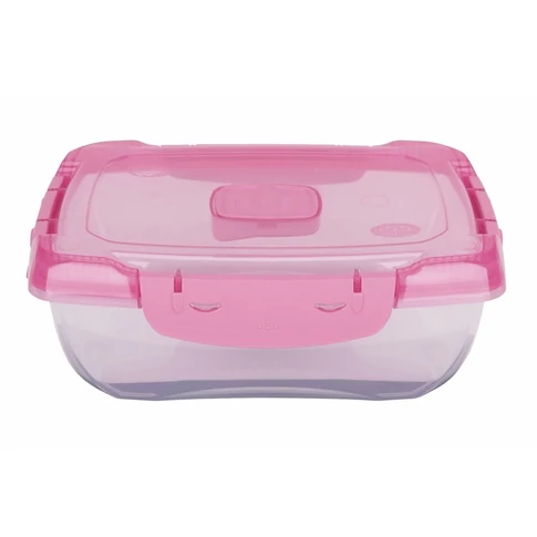 Ételtároló doboz 1 literes csatos és szelepes mikrós-fagyasztós_lányos színek