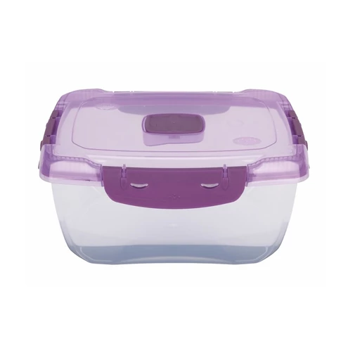 Ételtároló doboz 1,4 literes csatos és szelepes mikrós-fagyasztós_lányos színek