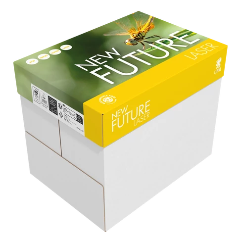 Másolópapír A4, 80g, CIE 150 fehérség, New Future Laser Copy 500ív/csomag