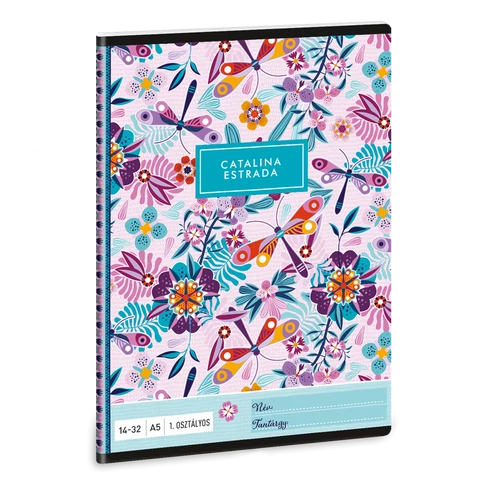 Füzet iskolai A5, 32lap, vonalas 14-32 1.osztályos Ars Una CATALINA (5094) 21 10db/csomag