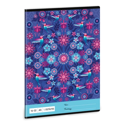 Füzet iskolai A5, 32lap, vonalas 14-32 1.osztályos Ars Una CATALINA (5095) 21 10db/csomag