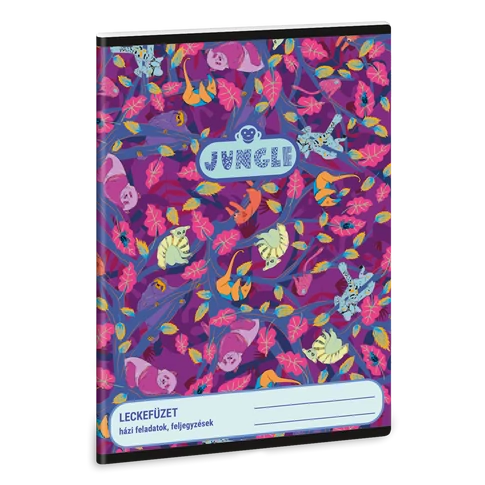 Leckefüzet A5, tűzött 38 lap Ars Una JUNGLE (5259) 23 10db/csomag