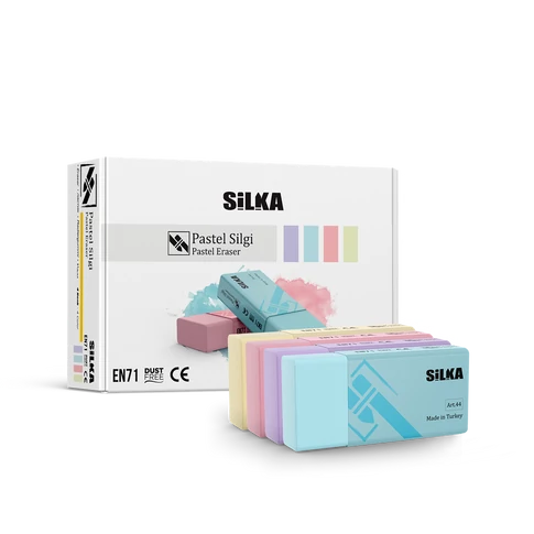 Radír, pasztell, 24 db/display Silka