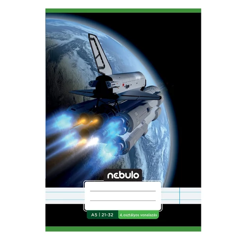 Füzet, A5, 4. osztályos vonalas, 21-32, Vagány minták, II., 16 db/csomag Nebulo