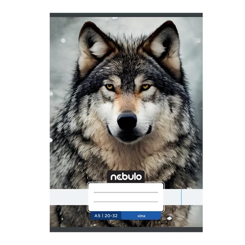 Füzet, A5, sima, 20-32, Vagány minták, 16 db/csomag Nebulo