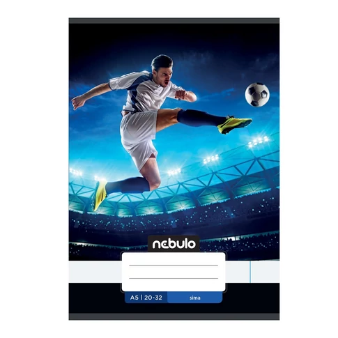 Füzet, A5, sima, 20-32, Vagány minták, 16 db/csomag Nebulo