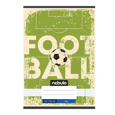 Füzet, A5, sima, 20-32, Vagány minták, 16 db/csomag Nebulo