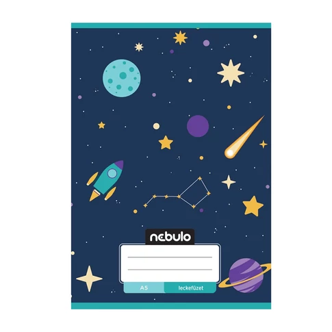 Füzet, A5, lecke, 20-32, Mix minták, 16 db/csomag Nebulo