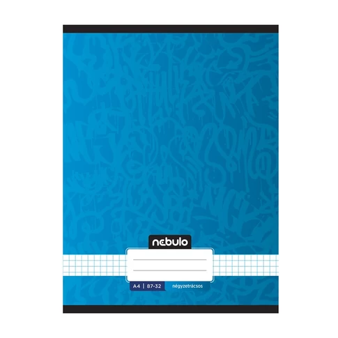 Füzet, A4, kockás, 87-32, Xtreme minták, 12 db/csomag Nebulo