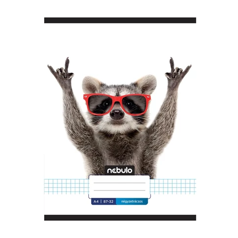 Füzet, A4, kockás, 87-32, Xtreme minták, 12 db/csomag Nebulo