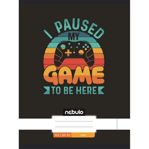 Füzet, A4, sima, 80-32, Xtreme minták, 12 db/csomag Nebulo