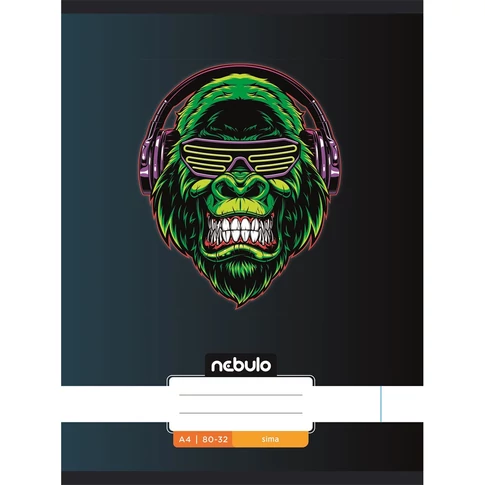 Füzet, A4, sima, 80-32, Xtreme minták, 12 db/csomag Nebulo