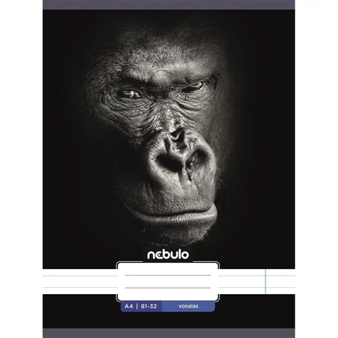 Nebulo A4 (81–32) vonalas füzetcsomag, állatos borítók, 12 db