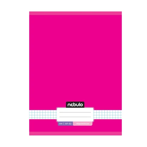 Füzet, A4, kockás, 87-32, Monochrome és Gradient minták I., 12 db/csomag Nebulo