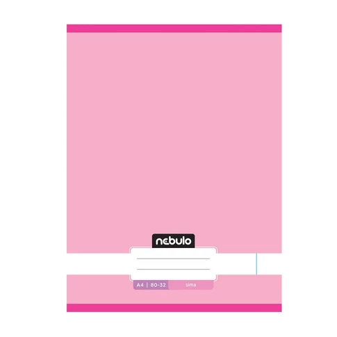 Füzet, A4, sima, 80-32, Monochrome és Gradient minták I., 12 db/csomag Nebulo