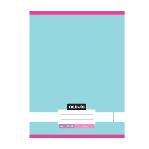 Füzet, A4, sima, 80-32, Monochrome és Gradient minták I., 12 db/csomag Nebulo