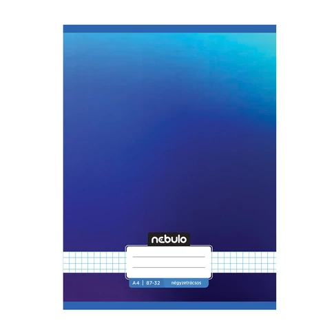Füzet, A4, kockás, 87-32, Monochrome és Gradient minták II., 12 db/csomag Nebulo