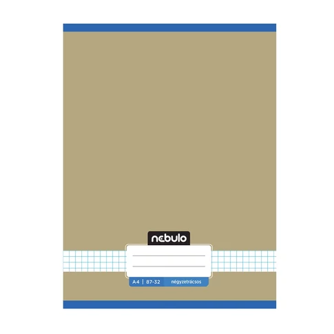 Füzet, A4, kockás, 87-32, Monochrome és Gradient minták II., 12 db/csomag Nebulo