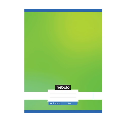 Füzet, A4, sima, 80-32, Monochrome és Gradient minták II., 12 db/csomag Nebulo