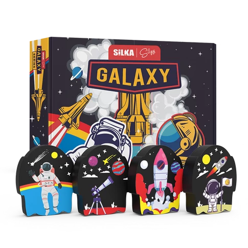 Radír, galaxis, 36 db/display, Silka