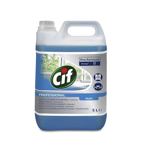 Ablak- és felülettisztító 5 liter Cif Pro Formula Glass & Multi Surface