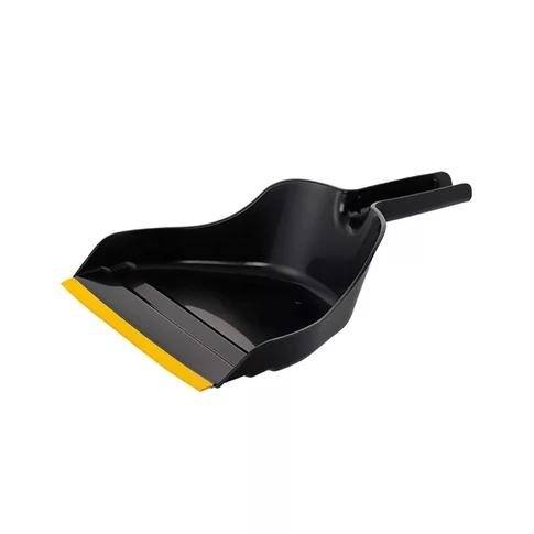 Műanyag szemetes lapát gumicsíkkal (gumi él) – padlóra felfekvő perem a hatékonyabb por- és szemétfelszedéshez