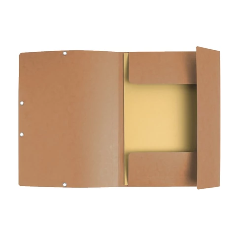 Gumis mappa karton  prespán A/4 Exacompta barna