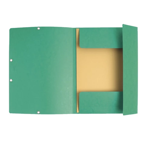 Gumis mappa karton  prespán A/4 Exacompta zöld