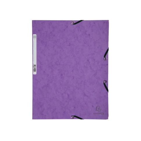 Gumis mappa karton  prespán A/4 Exacompta lila