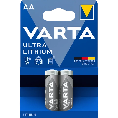 Elem AA ceruza LR6 2 db/csomag, Varta Ultra Lithium