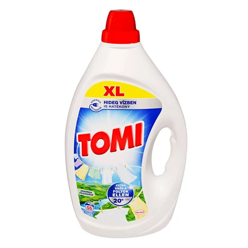 Mosógél 2,475 liter (55 mosás) fehér ruhákhoz Tomi Amazónia