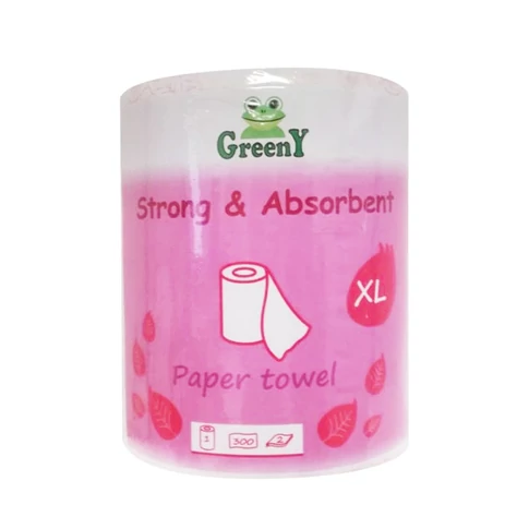 Greeny Monoroll 300 XL háztartási papírtörlő, 2 rétegű, 300 lapos, egyesével csomagolt kivitel