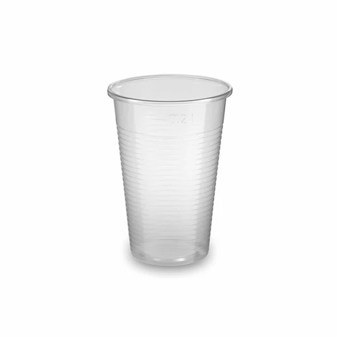 Pohár 2 dl műanyag 100 db/csomag, áttetsző