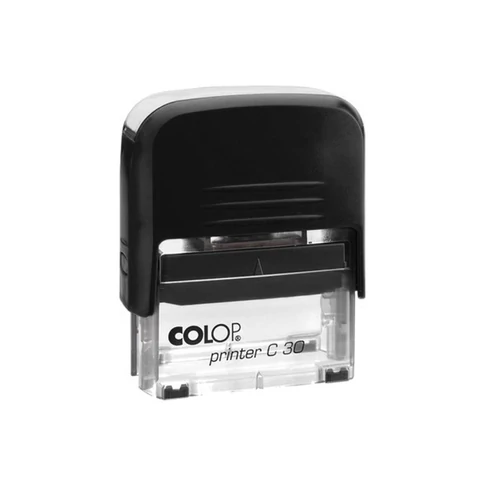 Colop C30 bélyegző – fekete tintapárna – hivatalos dokumentumok, iratok pecsételéséhez