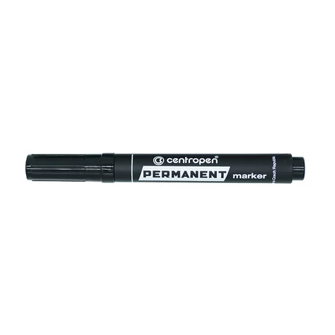 Vágott hegyű 1–4,6 mm-es alkoholos marker Centropen – fekete, precíz és vastag jelöléshez
