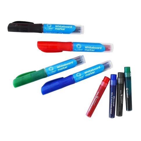 Bluering alkoholos marker 4 különböző színű – vastag kerek 3 mm hegy és ergonomikus tolltest