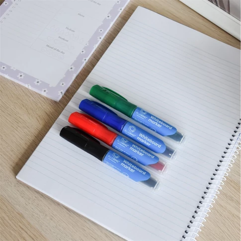 Bluering 3 mm alkoholos marker 4 különböző színű tintával – gyorsan száradó, tartós pigment