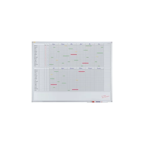 Tervezőtábla havi, mágneses 120 x 90 cm, Franken
