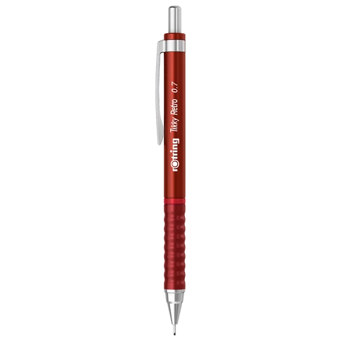 Nyomósirón 0,7mm, piros test, Rotring Tikky Retro