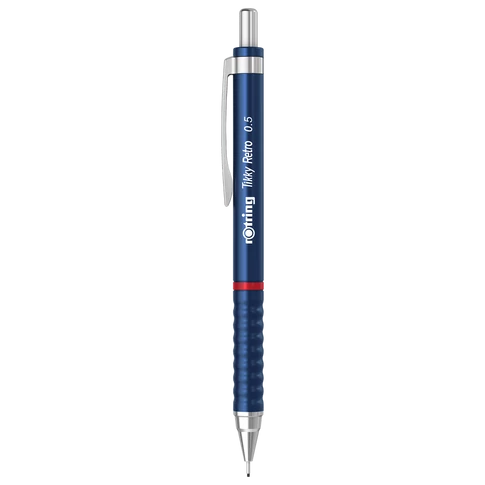 Nyomósirón 0,5mm, kék test, Rotring Tikky Retro