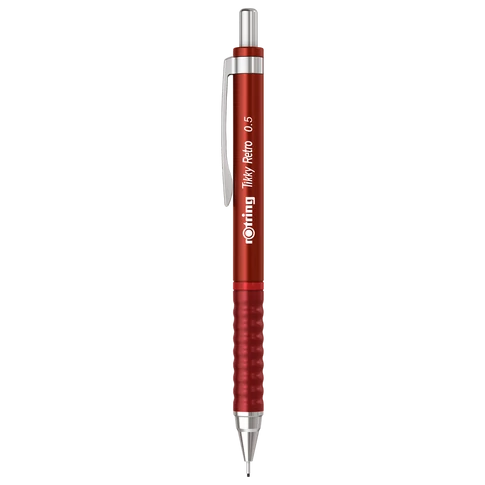 Nyomósirón 0,5mm, piros test, Rotring Tikky Retro